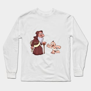 Father Time With New Year’s Baby Long Sleeve T-Shirt